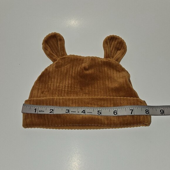 2 Disney Baby Hat Lot Ribbed Winnie Pooh 0-6 M Red White Striped Mickey 9-12 M - Picture 3 of 11